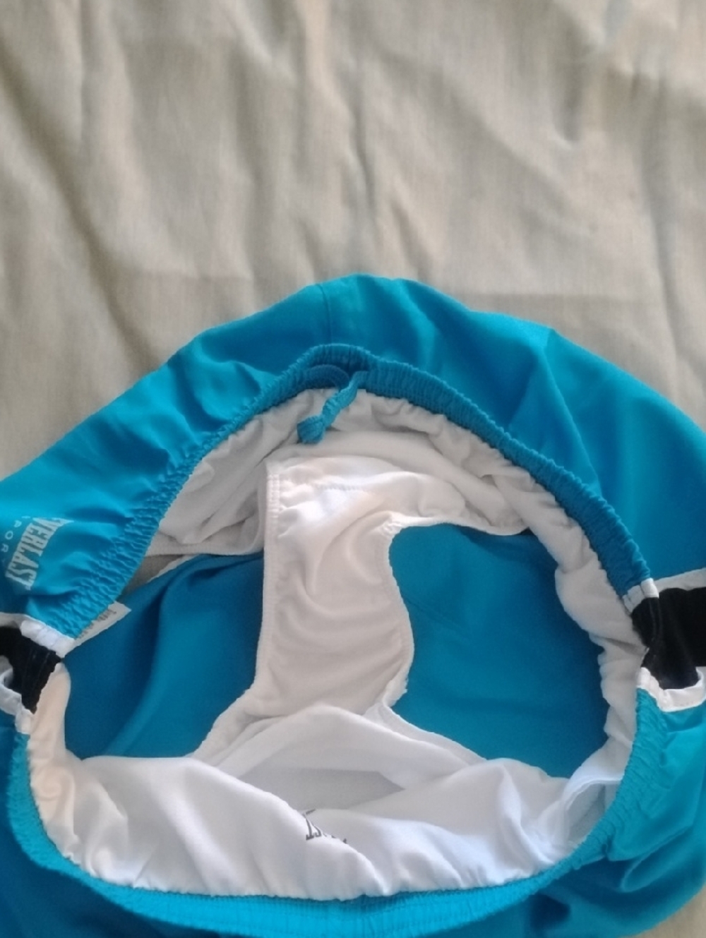 Everlast Teal Athletic Shorts with Black and White Trim - Picture 6 of 6